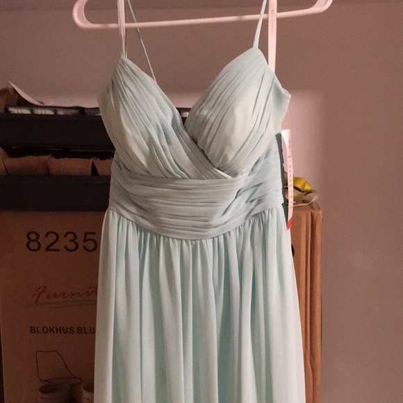 Bridesmaid pale green dress size 4 - Picture 1 of 4